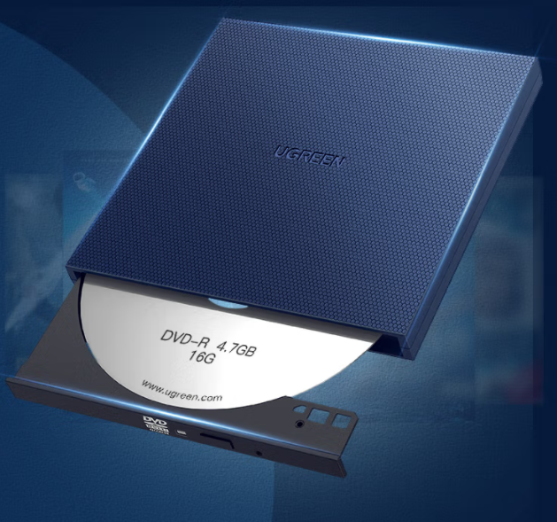 綠聯(lián) 8倍速 USB外置移動(dòng)光驅(qū) DVD光盤(pán)刻錄機(jī)